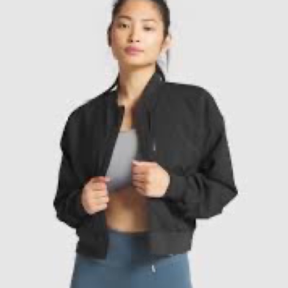 Gymshark Jackets & Coats Gymshark Essential Bomber Jacket Black M